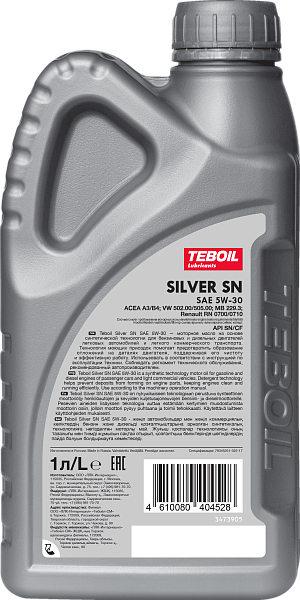 Моторное масло TEBOIL SILVER SN 5W-30
